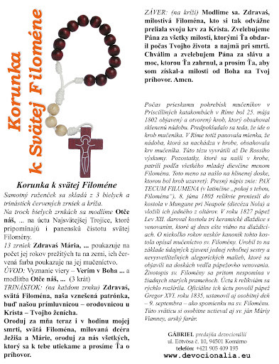 ruženec filomena